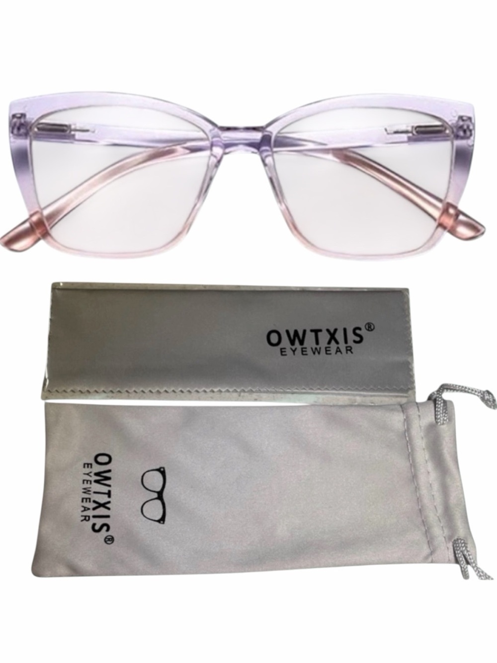 Women's Reading Glasses, Oversized Cat Eye Blue Light Readers +2.0.